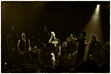 Выступление группы «Наив» и участников спектакля «Анархия» на сцене	 Фото Игоря Верещагина
